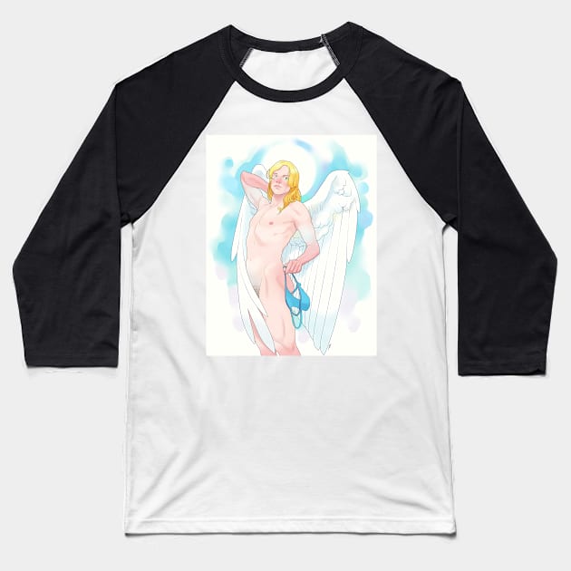 There must be an Angel... Baseball T-Shirt by Snibbits